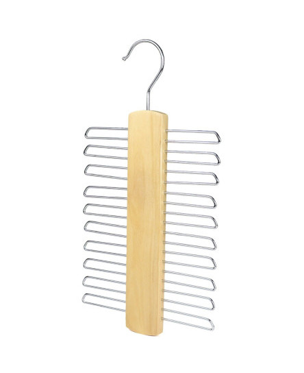 wooden-tie-hanger-20-bar-belt-tie-rack-storage-organiser-the-hanger-store