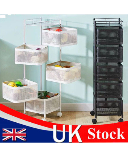6-tier-storage-rack-kitchen-bathroom-rotating-serving-trolley-cart-bookshelf-uk