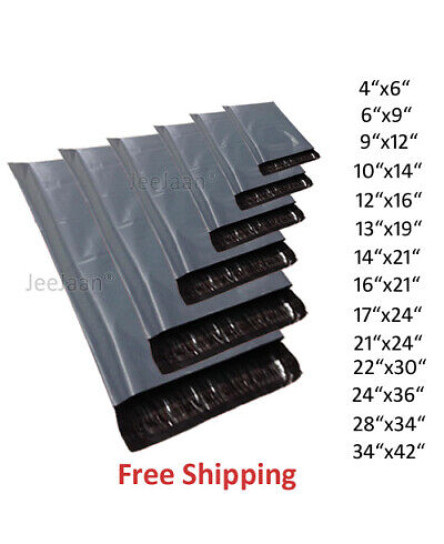 grey-strong-mailing-mixed-bags-plastic-postal-mail-postage-poly-100-500-1000