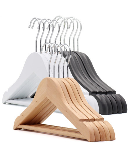 the-hanger-store-children-s-wooden-coat-hangers-with-bar-baby-kids-clothes