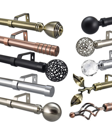 28mm-extendable-curtain-pole-complete-eyelet-metal-large-finials-copper-chrome