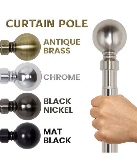 extendable-metal-curtain-pole-28mm-plain-ball-with-finials-rings-rod-fittings