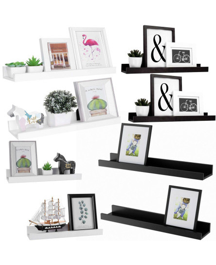 set-of-2-floating-wall-shelves-picture-ledge-display-rack-book-hanging-shelf