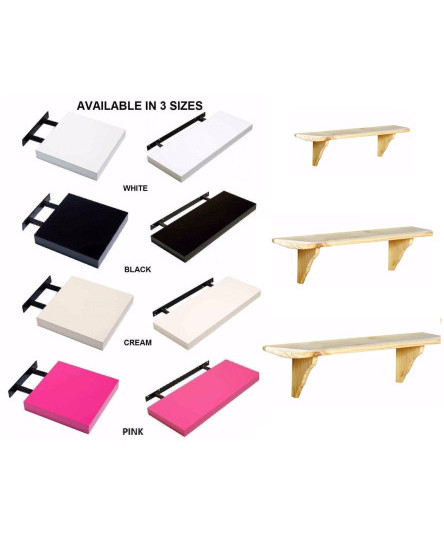 high-gloss-floating-wall-mounted-shelf-natural-wood-shelves-fittings-included