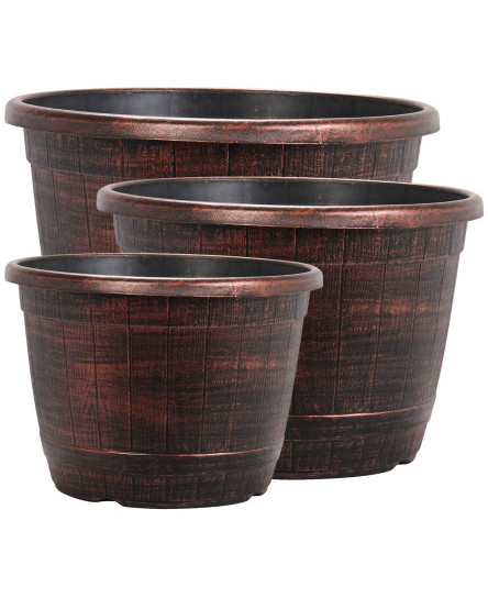 copper-wooden-barrel-plant-pot-outdoor-garden-flower-tree-round-plastic-planter
