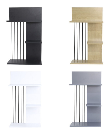 3 Tier Wooden Wall Shelf Home Office Storage Shelving Unit Shelves Bookcase Tidy